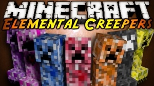 Elemental Creepers Mod 1.7.2